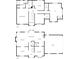 Detailed floor plan showcasing the layout of the two-story home at 628 Highland Ridge Rd, Mooresville, NC 28115