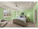 Cozy bedroom with tray ceiling, large window, and neutral décor for a relaxing retreat at 1009 Seminole Dr, Waxhaw, NC 28173