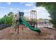 Neighborhood playground featuring a winding slide, climbing structure, and safety mulch at 10115 Paxton Run Rd, Charlotte, NC 28277