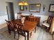 Formal dining room featuring a wooden dining table set and decorative accents at 12244 Wallace Ridge Dr, Charlotte, NC 28269