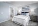 Comfortable bedroom with views to the en-suite bathroom at 153 Jameson Park Dr # 4, Troutman, NC 28166