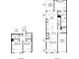 Detailed floor plan showcasing the layout of the main and upper levels, including bedrooms, kitchen, and garage at 153 Jameson Park Dr # 4, Troutman, NC 28166