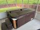 Hot tub on an enclosed back porch area at 2026 Talbot Ln, Hickory, NC 28602