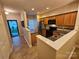 This kitchen features wood cabinets, tile backsplash, and stainless steel appliances at 2026 Talbot Ln, Hickory, NC 28602