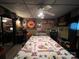 Bedroom with sports themed comforter, fan, and decor at 204 Aspen Dr, Gastonia, NC 28052
