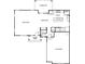 Layout of the home, detailing the kitchen, Gathering room, dining room, pantry, covered patio, and two-car garage at 2075 Fordhill St, Rock Hill, SC 29732