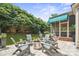 Outdoor patio with stylish seating around a modern fire pit, perfect for entertaining guests at 21203 Harken Dr, Cornelius, NC 28031