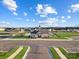 Aerial view showcasing community center with pool and outdoor pavilion at 2635 Tillman St, Monroe, NC 28112