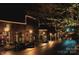 Evening view of downtown street adorned with decorative string lights at 2635 Tillman St, Monroe, NC 28112
