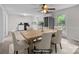 Bright dining area featuring stylish chairs and a wood table, complemented by natural light at 2729 S Ridge Ave, Concord, NC 28025