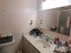 Bathroom with vanity and mirror, offering functionality and storage space at 2826 Drew Dr, Lancaster, SC 29720