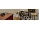 Home office with desk, office chair, office supplies, and wood flooring at 3002 Portico Pl, Tega Cay, SC 29708