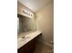 Bathroom features a vanity with a sink and a mirror with vanity lights at 3527 Creeping Flora Ln, Charlotte, NC 28216