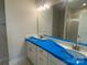 Bright bathroom featuring a vanity with modern hardware, a mirror, and contemporary lighting at 408 Nathaniel Way # Brx0053, Charlotte, NC 28213