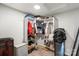 Well-organized walk-in closet features shelving and storage space, maximizing the room's potential at 430 Edgegreen Dr, Charlotte, NC 28217