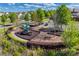 Aerial view of the community playground featuring swings and slides at 5070 Saint Clair St, Fort Mill, SC 29715