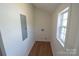 The laundry room has natural light and hookups for your units at 62 Fourth St, Cramerton, NC 28032