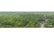 Expansive aerial view showcasing a neighborhood surrounded by lush trees and vibrant greenery at 6736 Raeburn Ln, Charlotte, NC 28227