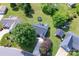 Overhead shot showing the home, spacious yard, and surrounding neighborhood at 744 Chipmeadow Ln, York, SC 29745