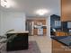 Functional kitchen featuring stainless appliances, tile flooring, and a center island at 744 Chipmeadow Ln, York, SC 29745
