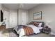 Comfortable bedroom with soft lighting, plush bedding, and a stylish decor, perfect for relaxation at 808 Garringer Pl, Charlotte, NC 28208