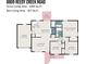 Detailed floor plan showcasing the layout of a home with labeled rooms and dimensions for clarity at 8809 Reedy Creek Rd, Charlotte, NC 28215