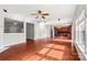 Inviting living space with hardwood floors, generous layout, and easy flow to kitchen at 9414 Seamill Rd, Charlotte, NC 28278