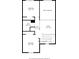 Detailed floor plan showcasing the bedrooms and bathroom layout on the second floor at 1006 Phil Oneil Dr, Charlotte, NC 28215