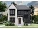 Charming two-story home features a contrasting color scheme and attractive architectural detailing at 1115 West Blvd, Charlotte, NC 28208