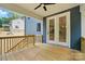 Wood deck with wood railing featuring access to house and back yard at 1118 Allman Ext, Mount Pleasant, NC 28124