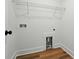 Laundry hookup room with white walls and a wire rack shelf at 1118 Allman Ext, Mount Pleasant, NC 28124
