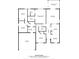 Detailed floor plan showcasing the layout of the home's rooms and total square footage at 118 Winborne Dr, Mooresville, NC 28115