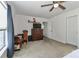 Spacious bedroom featuring a ceiling fan, neutral walls, and natural light at 119 Marietta Rd, Mooresville, NC 28117