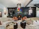 Luxurious living room with chic decor, a fireplace, and cozy seating arrangements at 1413 Devon Dr, Charlotte, NC 28209