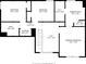 Detailed floor plan of the home's second floor, including bedrooms and laundry at 1916 Pine Mountain Rd, Charlotte, NC 28214