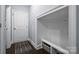 Mud room offers a convenient drop zone with built-in bench and storage cubbies at 2625 Rea Pond Ct, Charlotte, NC 28226