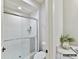 Bright bathroom with glass shower, and modern fixtures at 4015 Pritchard Pl, Fort Mill, SC 29715