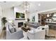 Inviting living room with a cozy fireplace, neutral decor, and plenty of natural light at 4015 Pritchard Pl, Fort Mill, SC 29715