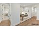 View of modern office and foyer with hardwood floors and an open floorplan at 4015 Pritchard Pl, Fort Mill, SC 29715