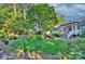 Beautiful backyard with lush green lawn and mature trees provides a peaceful retreat at 6005 Bryant Ln, Waxhaw, NC 28173