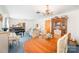 Elegant dining room with classic chandelier, a dining table, and a hutch, perfect for entertaining at 812 Clinton Ave, Lancaster, SC 29720