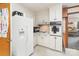Well-maintained kitchen with white cabinetry and an eat-in area at 812 Clinton Ave, Lancaster, SC 29720