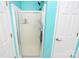 Bathroom featuring shower with glass door at 9212 Scotts Elm Ct, Charlotte, NC 28215