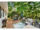 Relaxing back deck with grilling area and serene views at 108 Augusta Dr, Statesville, NC 28625