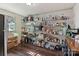 Well stocked pantry with lots of shelving and storage space and dark wood floors at 108 Augusta Dr, Statesville, NC 28625