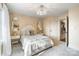 Comfortable bedroom featuring plush carpet and stylish lighting at 17819 John Connor Rd, Cornelius, NC 28031