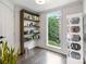 Walk-in pantry with ample shelving, natural light, and a clean, organized design at 17819 John Connor Rd, Cornelius, NC 28031