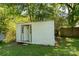 There is a large shed in the backyard with double doors and a secure place to store your equipment at 201 Trinity St, Clover, SC 29710