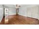 Spacious bedroom with hardwood floors and access to ensuite bathroom at 2410 Armstrong Park Dr, Gastonia, NC 28054
