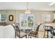 Cozy dining area with backyard view, next to the kitchen at 3038 Old Ironside Dr, Charlotte, NC 28213